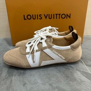 Louis Vuitton Beige and White Women's Sneakers